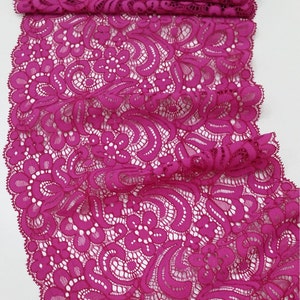 Guarnição de renda rosa, renda chantilly renda francesa, renda de noiva, renda de casamento, renda recortada renda de cílios renda floral lingerie renda j69911