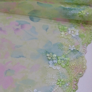 Pizzo verde rosa Trim pizzo francese, pizzo Alencon, pizzo abito da sposa, pizzo da sposa, pizzo giarrettiera, pizzo abito da sera, pizzo lingerie FL13101