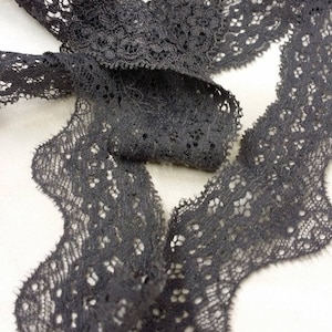 Graue Stretch Spitzenborte, Choker Spitze, Chantilly Spitze, Französische Spitze, Hochzeitsspitze Strumpfband Spitze Abendkleid Dessous Spitze L9732