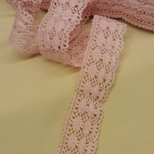 Adorno de encaje rosa cortado a medida, encaje natural de lino Chantilly encaje vestido encaje boda encaje turquesa encaje liga encaje lencería encaje LEL031982