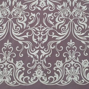 Tessuto in pizzo bianco ricamato, venduto tagliato su misura, materiale in pizzo da sposa per matrimonio, tessuto in pizzo per velo color avorio chiaro, pizzo Alençon per lingerie, EVS013B