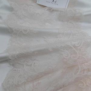 Adorno de encaje rosa claro, encaje francés, encaje Chantilly, encaje de novia, encaje de boda, encaje de liga, encaje de vestido de noche, encaje de lencería EVSL098C
