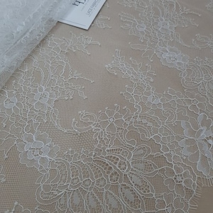 White lace sold by the yard