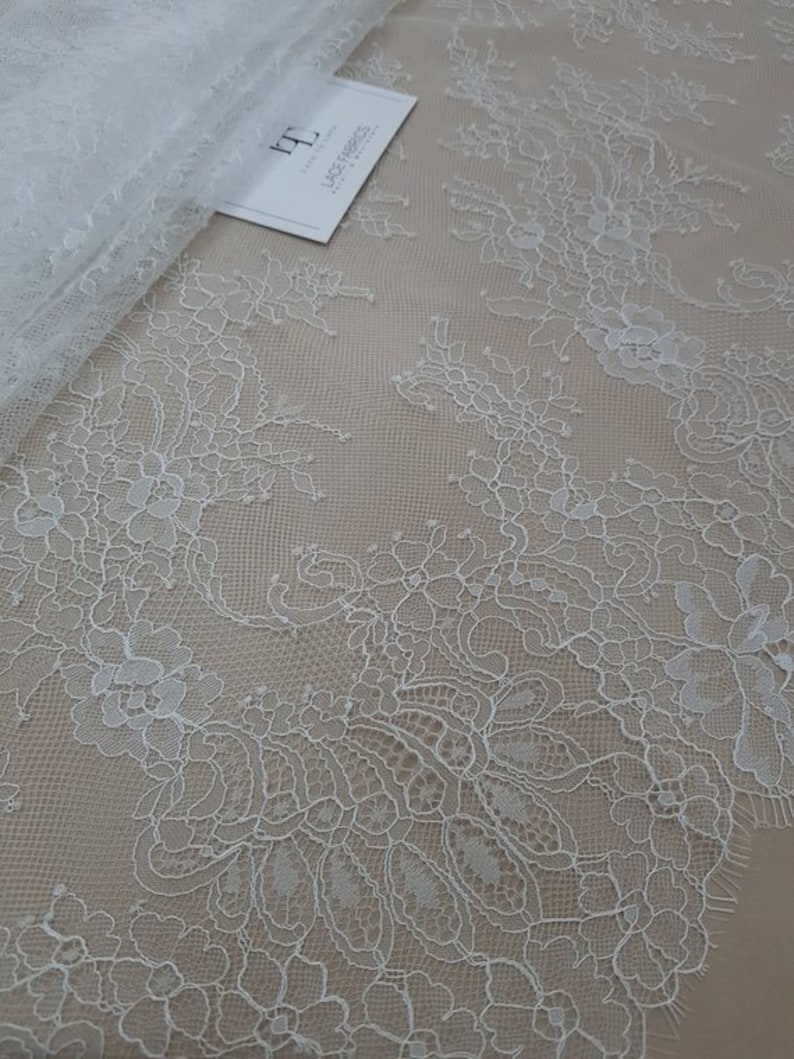 White lace sold by the yard