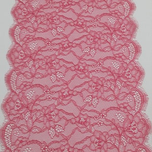 Renda rosa, Renda Chantilly, Renda Francesa, Renda de Casamento, Renda Recortada Renda de Cílios Renda Floral Renda de Lingerie por metro L5593