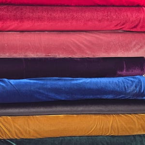 High quality stretch velvet velour fabric