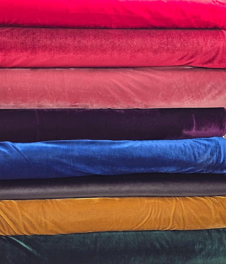 High quality stretch velvet velour fabric