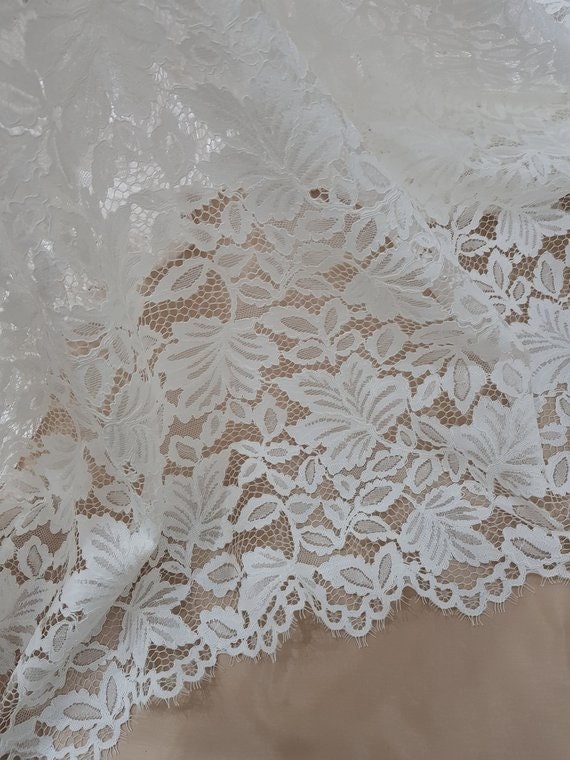 Ivory Sequin Embroidered Lace Lamborga main image 1