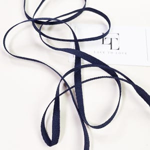 Nastro in grosgrain blu navy, nastri in grosgrain a coste blu scuro, nastri fai da te blu scuro, venduti tagliati su misura, V015