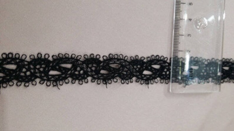 Wedding Lace Garter lace French Alencon Lace Lingerie Lace yard FL47912 Bridal gown lace Evening dress lace Black lace Trimming