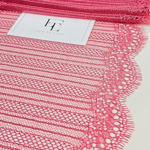 Galon rose en macramé pour cils, vendu par mètre, LMT3636