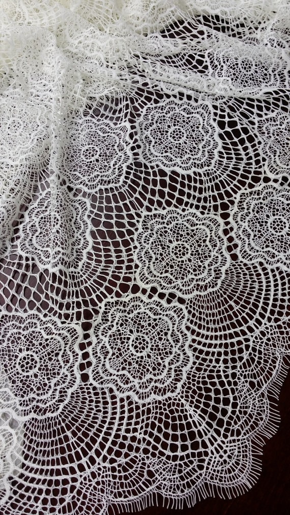 Spanish lace fabric deals