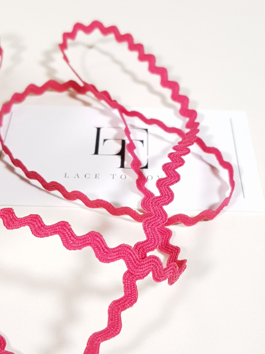 Ric Rack Ribbon Pink Rick Rack Ribbon, Ribbed Ribbon, ST1068 - Etsy
