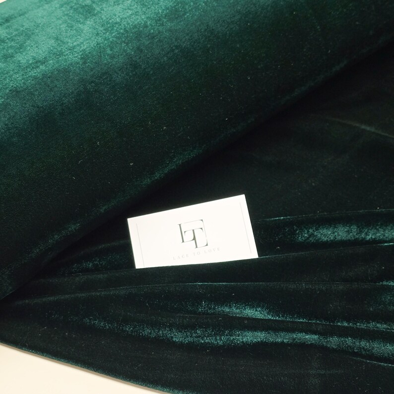 Quality elastic velvet velour fabric by the yard