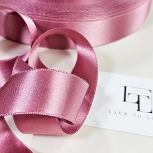 1 inch breed stoffig roze glanzend decoratielint verkocht op maat gesneden, fournituren afwerking satijnen lint, ST1057