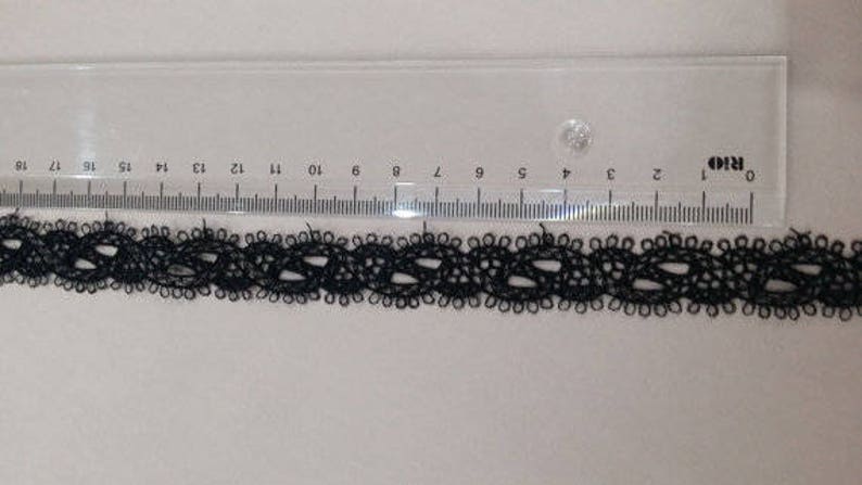 Wedding Lace Garter lace French Alencon Lace Lingerie Lace yard FL47912 Bridal gown lace Evening dress lace Black lace Trimming