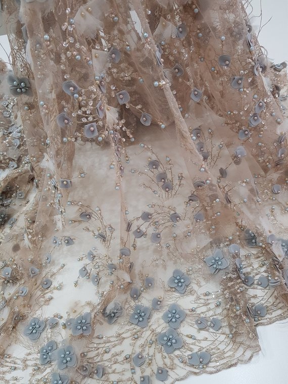 VENTE bleu gris beige dentelle dentelle dentelle 3D, et perles dentelle Français, mariée dentelle, dentelle mariage, festonné Floral dentelle Lingerie luxe dentelle GR9003 250147 VENTE bleu gris beige dentelle dentelle dentelle 3D, et perles dentelle Français, mariée dentelle, dentelle mariage, festonné Floral dentelle Lingerie luxe dentelle GR9003 250147