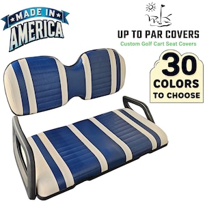 ICON "Staple On" Replacement Golf Cart Seat Cover Set (Choose From 30 Colors)