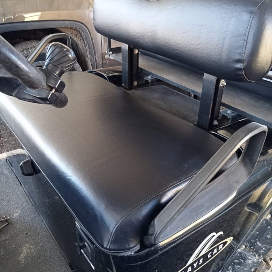 EZGO TXT Custom Solid Color StapleOn Vinyl Golf Cart Seat Etsy