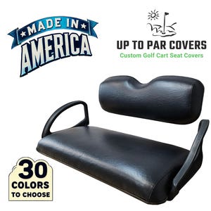 E-Z-GO TXT Staple On Golf Cart Seat Cover (Solid Color)