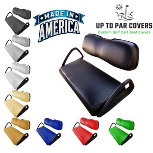 Club Car DS Vinyl Staple On Golf Cart Seat Cover Ready to Ship