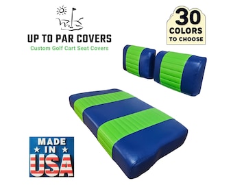 E-Z-GO Marathon Staple On Golf Cart Seat Cover (2 Stripe)