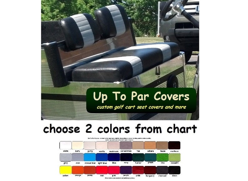 Club Car Carryall Golf Cart Custom Seat Cover Set Staple On Etsy