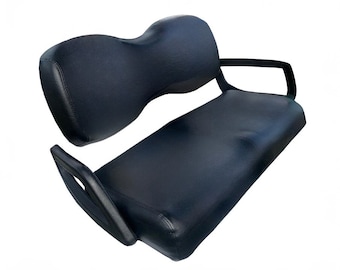 Yamaha Drive Staple On Golf Cart Seat Cover With Matching Rear Seat Cover (Solid Color)