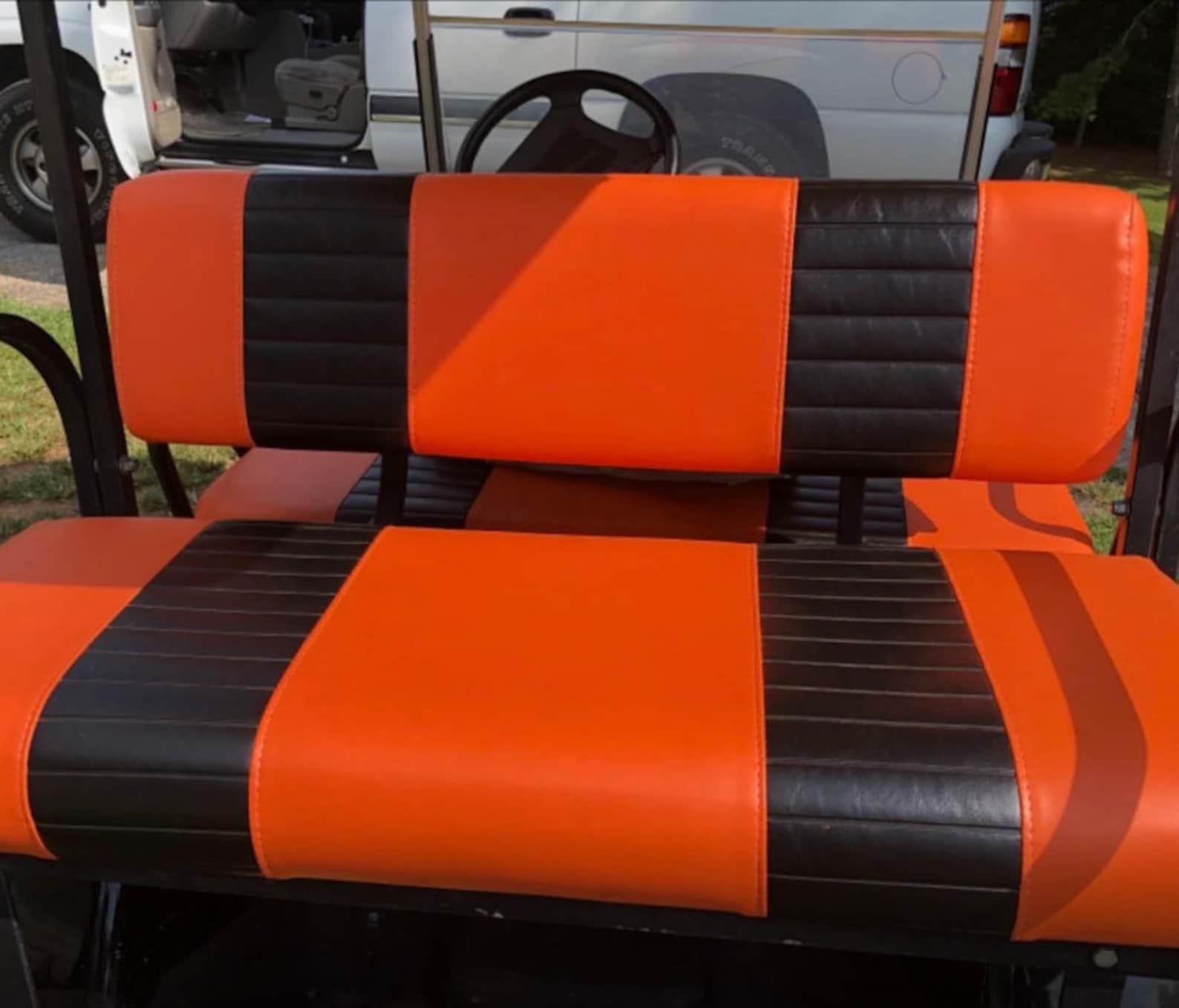 Golf Cart Seat Cover for Rear Seat Kit 2 Stripe Etsy