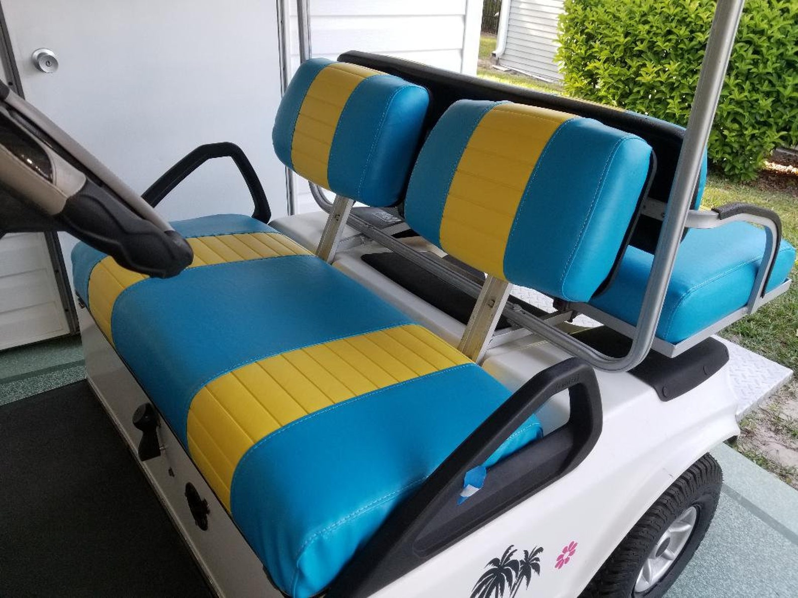 Club Car Pre 2000 Golf Cart Seat Cover 2 Stripe Etsy