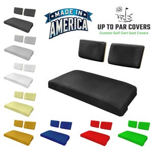 E-Z-GO Marathon Vinyl Staple On Golf Cart Seat Cover Ready to Ship