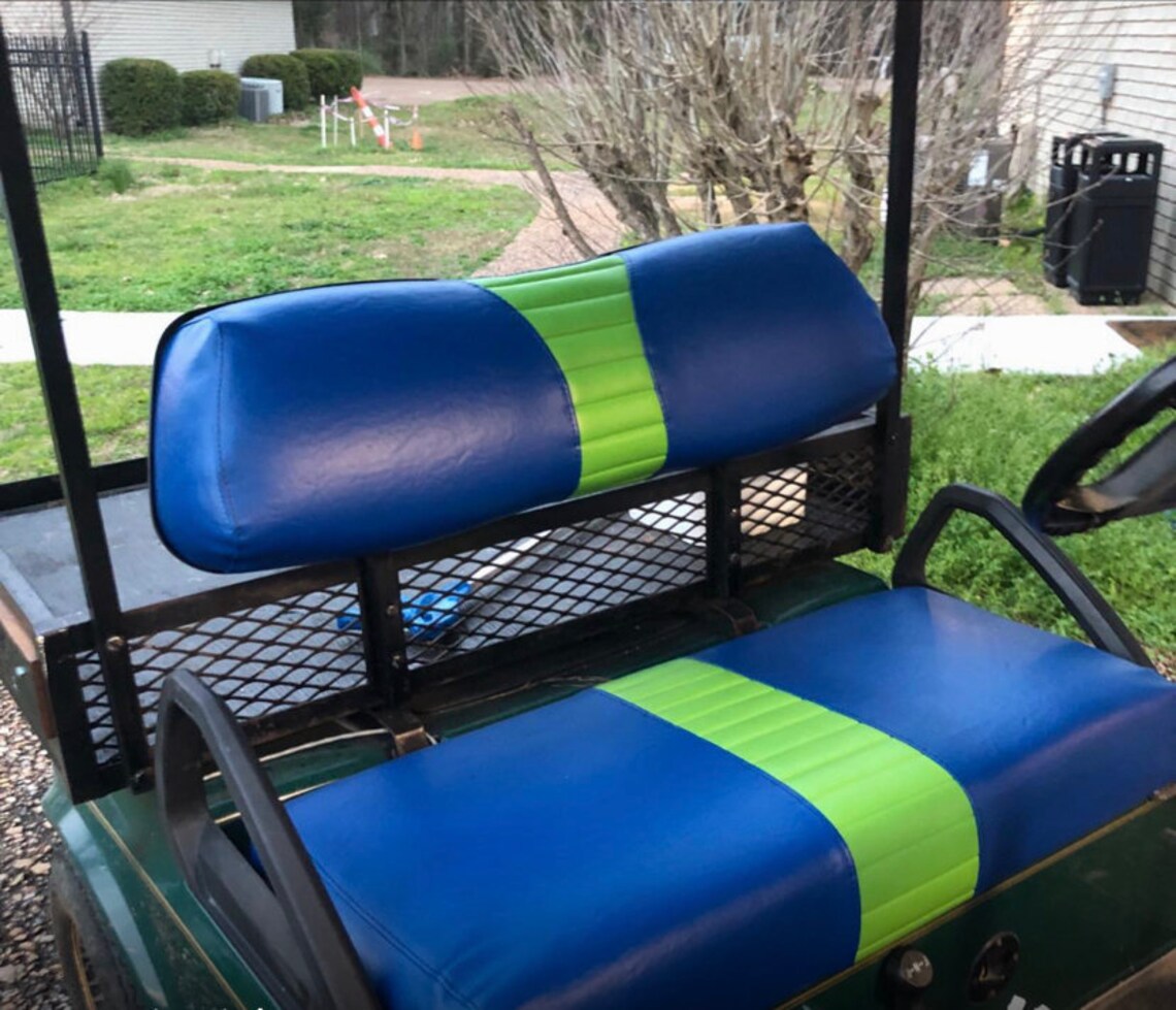 Club Car DS Staple on Golf Cart Seat Cover 1 Stripe Etsy