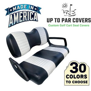 Yamaha Drive Staple On Golf Cart Seat Cover (2 Stripe)