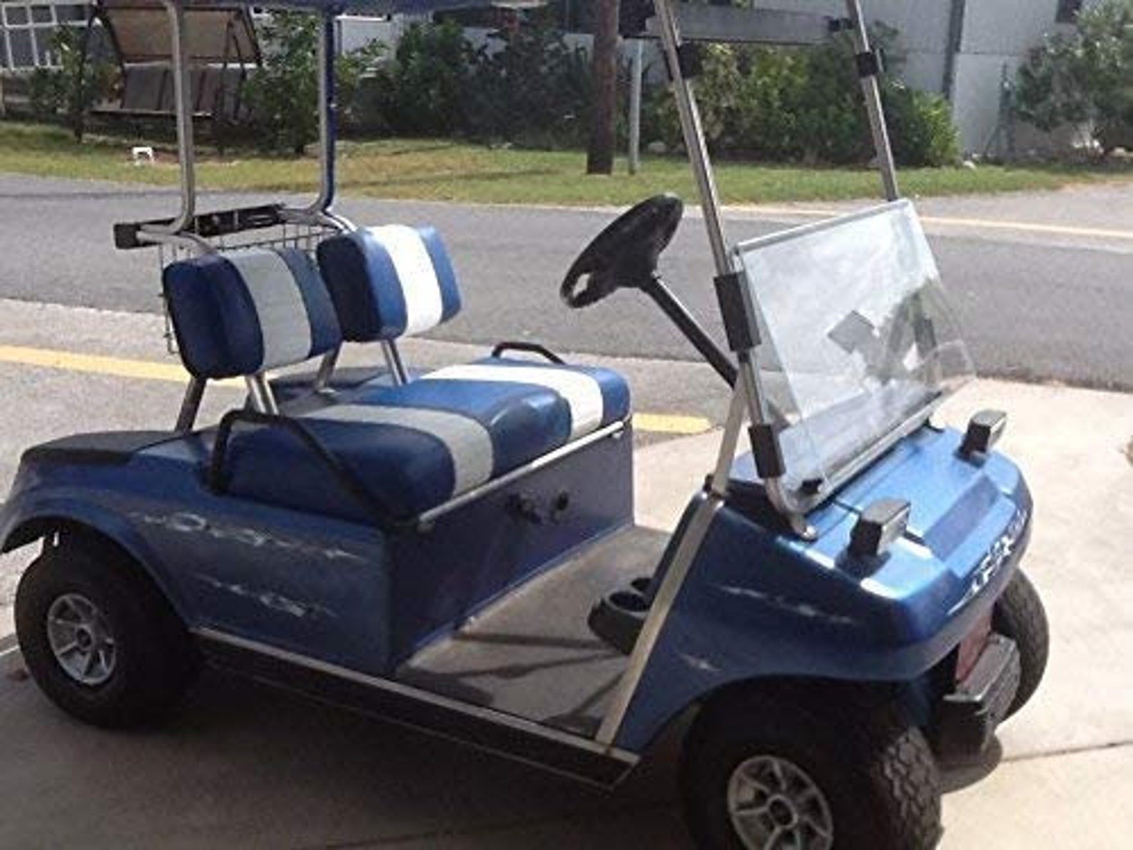 Club Car Pre 2000 Golf Cart Seat Cover 2 Stripe Etsy