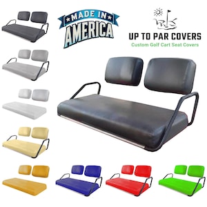 Club Car Pre 2000 Vinyl Staple On Golf Cart Seat Cover Ready to Ship