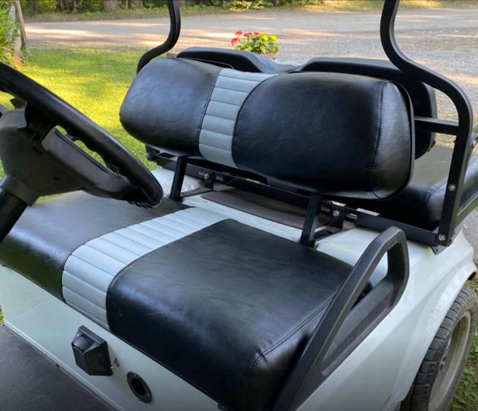 Club Car DS Staple on Golf Cart Seat Cover 1 Stripe Etsy