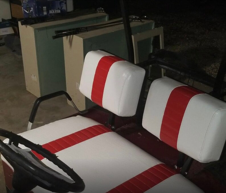 EZGO Marathon Staple on Golf Cart Seat Cover 2 Stripe Etsy