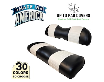 Club Car Carry All 1700 Replacement Golf Cart Seat Cover (2 Stripe)