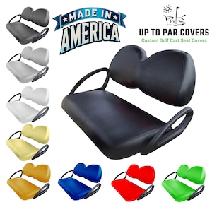 Club Car Precedent Vinyl Staple On Golf Cart Seat Cover Ready to Ship