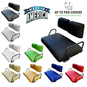 Yamaha G11 to G22 Vinyl Staple On Golf Cart Seat Cover Choose From 9 Colors Ready to Ship