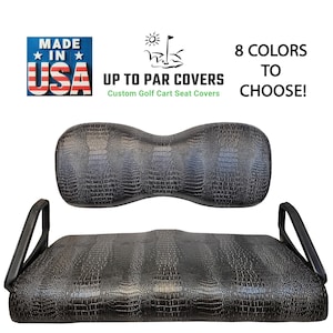 Gator Print Golf Cart Seat Cover Set (Choose Model Cart)