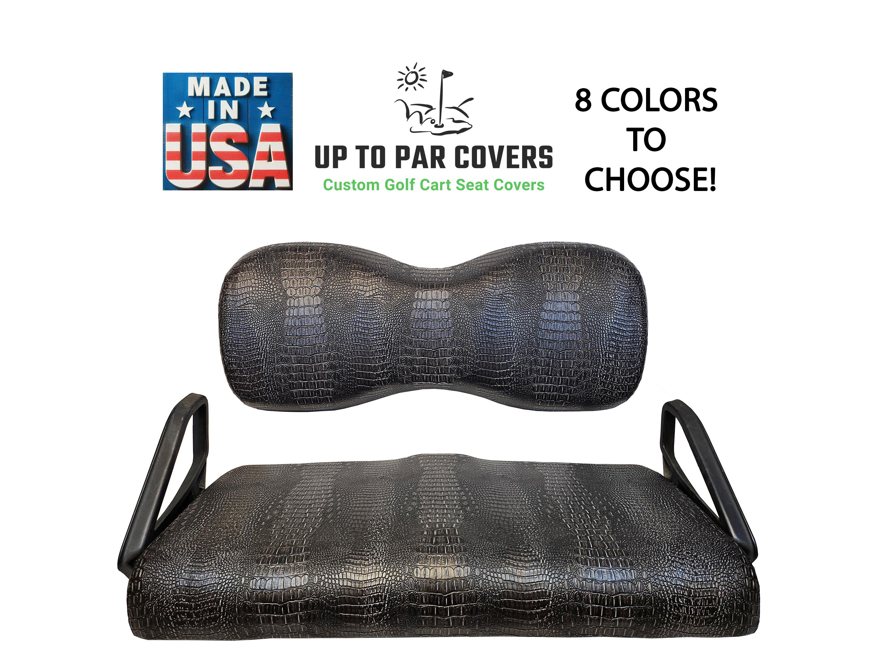Gator Print Golf Cart Seat Cover Set (choose Model Cart) - Etsy