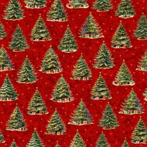 UNDER the TREE Christmas Holiday Fabric