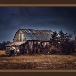 WEATHERED BARN 36&quot; x 45&quot; Fabric Quilt Panel, Rustic Barn, Farm, Landscape, Vintage, Nostalgia