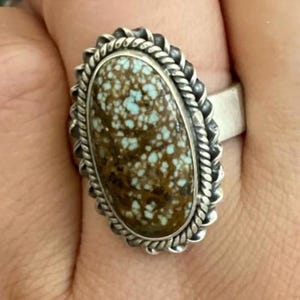 Mine 8 Turquoise Adjustable Ring