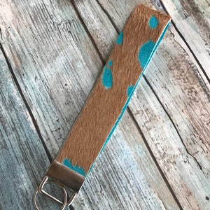 Genuine Cowhide Wristlet 6”