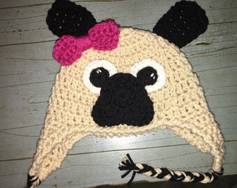 Pug Puppy Baby Hat