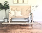 Financing Available Church Pew Bench, Joanna, our Georgian style pew design. Fixer Upper Inspired, Farmhouse Bench, photography prop