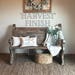 IN STOCK: Harvest - Church Pew Bench / Foyer, Entryway Furniture, Farmhouse Design, Dining Seating, Pew, Wooden Bench 