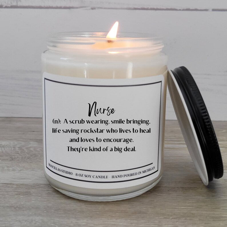 Nurse Definition Candle Nurses Week Essential Workers Etsy